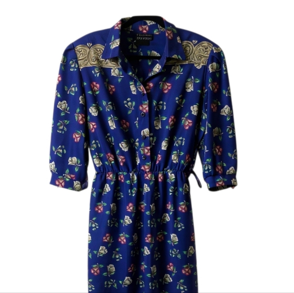 Floral Blue Dress